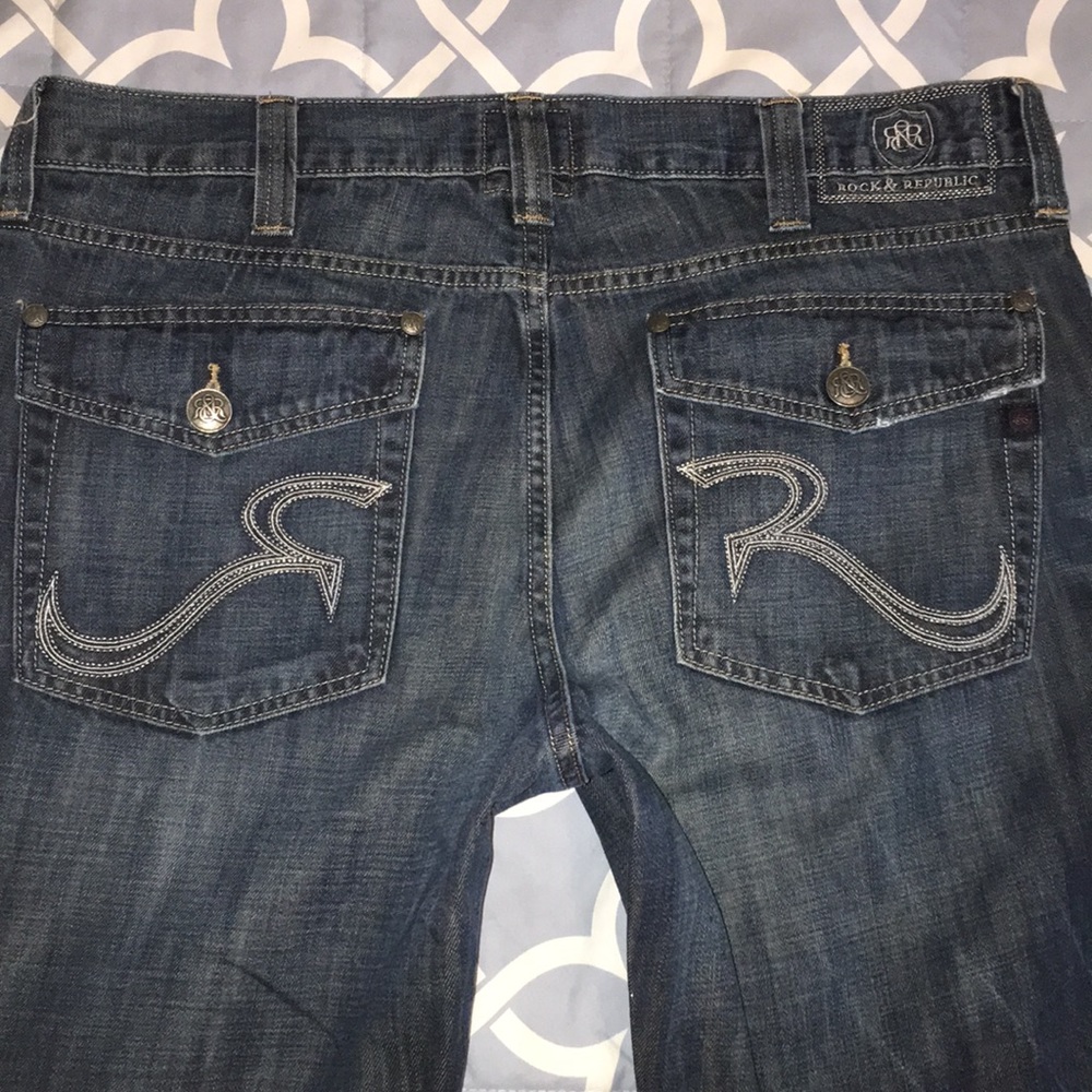 ROCK & REPUBLIC JEANS MENS 38 x 32
